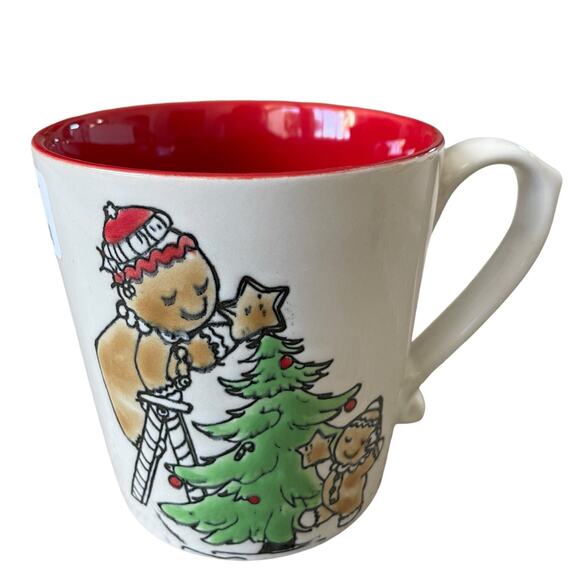 ELI + ANA Christmas Gingerbread Coffee Mug Cup 21 oz Ceramic Christmas Tree New - Picture 6 of 8